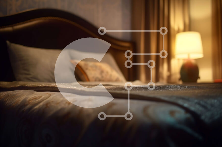 Intra Συλλεκτικό Ξύλινο Παζλ Plywood  4mm - Άνετο υπνοδωμάτιο με μεγάλο κρεβάτι και παράθυρο Σε Ξύλινο Κουτί - Διαστάσεις Puzzle: 10x10 cm – 25 κομμάτια