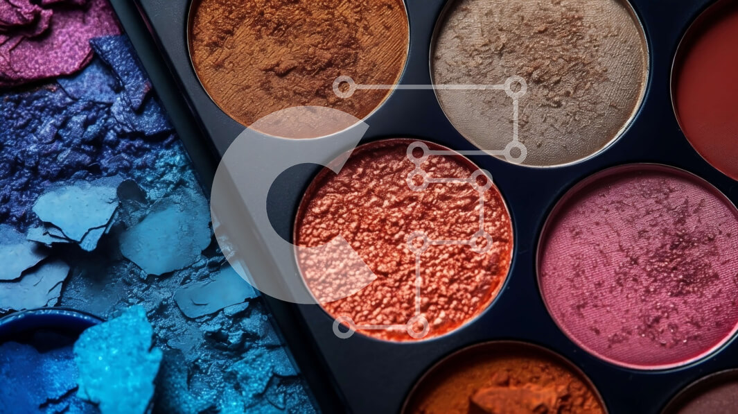 Intra Συλλεκτικό Ξύλινο Παζλ Plywood  4mm - Ζωντανή παλέτα μακιγιάζ με ποικιλία αποχρώσεων Σε Ξύλινο Κουτί - Διαστάσεις Puzzle: 10x10 cm – 25 κομμάτια