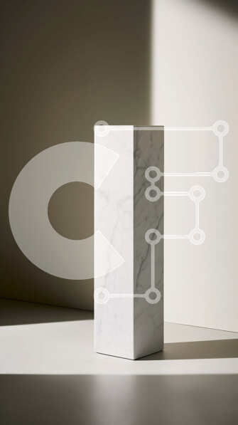 Intra Συλλεκτικό Ξύλινο Παζλ Plywood  4mm - Όμορφη εικόνα λευκού μαρμάρου βάθρου με ορθογώνια βάση και τετράγωνη κορυφή Σε Ξύλινο Κουτί - Διαστάσεις: 10x10 cm – 25 κομμάτια