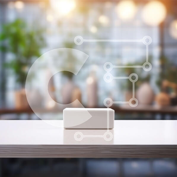 Intra Συλλεκτικό Ξύλινο Παζλ Plywood  4mm - Λευκό κουτί στο τραπέζι με φυτά στο Windowsill Σε Ξύλινο Κουτί - Διαστάσεις: 10x10 cm – 25 κομμάτια