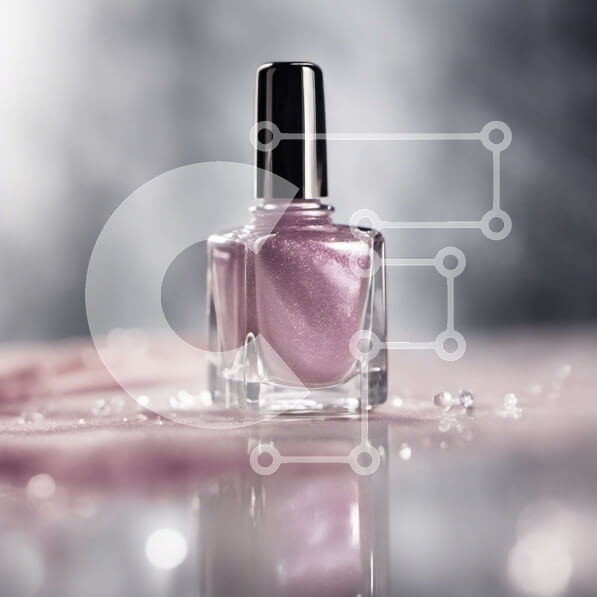 Σετ των 2 Intra Συλλεκτικό Ξύλινο Παζλ Plywood  4mm - Ροζ μπουκάλι βερνίκι νυχιών με σταγονίδια νερού Σε Ξύλινο Κουτί - Διαστάσεις: 10x10 cm – 25 κομμάτια