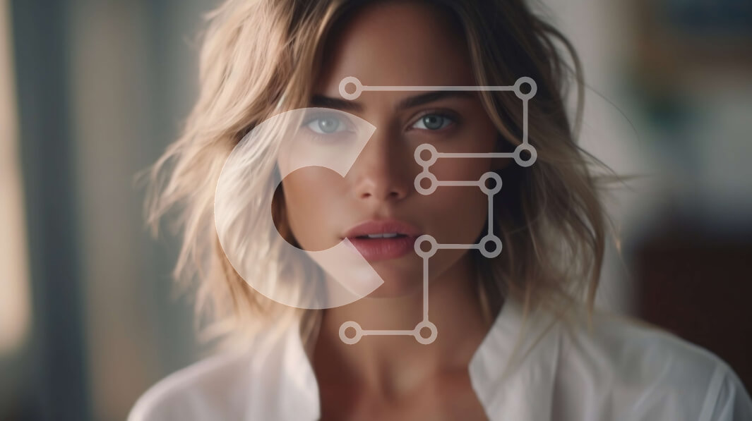 Intra Συλλεκτικό Ξύλινο Παζλ Plywood  4mm - Πορτρέτο μιας σοβαρής γυναίκας με ξανθά μαλλιά και μπλε μάτια Σε Ξύλινο Κουτί - Διαστάσεις Puzzle: 10x10 cm – 25 κομμάτια