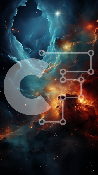 Intra Συλλεκτικό Ξύλινο Παζλ Plywood  4mm - Όμορφη εικόνα του νεφελώματος και των αστεριών στον νυχτερινό ουρανό Σε Ξύλινο Κουτί - Διαστάσεις Puzzle: 10x10 cm – 25 κομμάτια