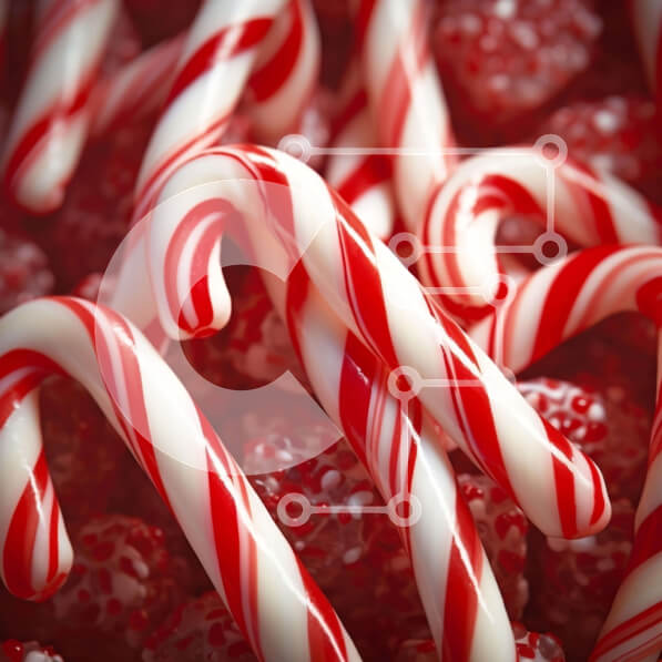 Σετ των 2 Intra Συλλεκτικό Ξύλινο Παζλ Plywood  4mm - Κοντινό πλάνο ζαχαροκάλαμων και σμέουρων Σε Ξύλινο Κουτί - Διαστάσεις: 10x10 cm – 25 κομμάτια