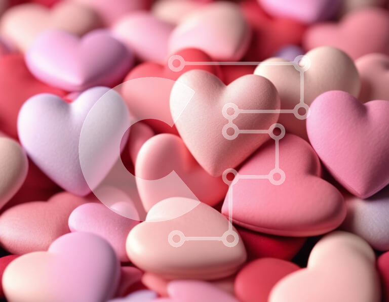 Intra Συλλεκτικό Ξύλινο Παζλ Plywood  4mm - Καραμέλα σε σχήμα καρδιάς για την ημέρα του Αγίου Βαλεντίνου σε ροζ και κόκκινο Σε Ξύλινο Κουτί - Διαστάσεις: 10x10 cm – 25 κομμάτια