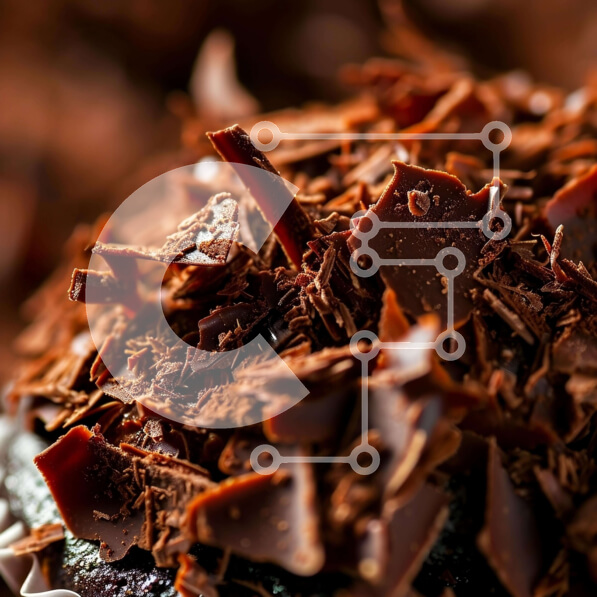 Σετ των 2 Intra Συλλεκτικό Ξύλινο Παζλ Plywood  4mm - Διάσπαρτα κομμάτια σοκολάτας στο τραπέζι Σε Ξύλινο Κουτί - Διαστάσεις: 10x10 cm – 25 κομμάτια