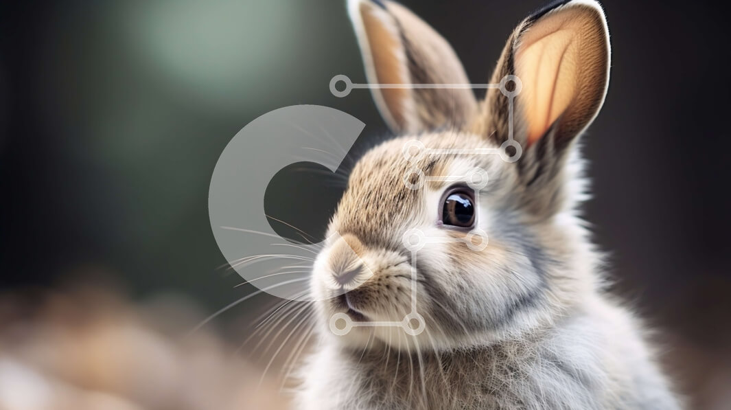 Intra Συλλεκτικό Ξύλινο Παζλ Plywood  4mm - Αξιολάτρευτη εικόνα ενός καφέ κουνελιού σε ένα δάσος Σε Ξύλινο Κουτί - Διαστάσεις: 10x10 cm – 25 κομμάτια