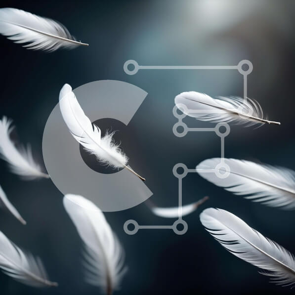 Intra Συλλεκτικό Ξύλινο Παζλ Plywood  4mm - Όμορφη εικόνα με λευκά φτερά κατά την πτήση Σε Ξύλινο Κουτί - Διαστάσεις: 10x10 cm – 25 κομμάτια