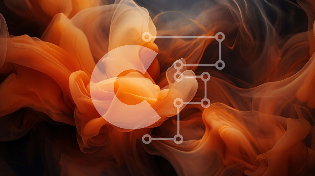 Intra Συλλεκτικό Ξύλινο Παζλ Plywood  4mm - Αφηρημένη κινηματογράφηση σε πρώτο πλάνο του πορτοκαλί και μαύρου καπνού ή ατμού Σε Ξύλινο Κουτί - Διαστάσεις Puzzle: 10x10 cm – 25 κομμάτια