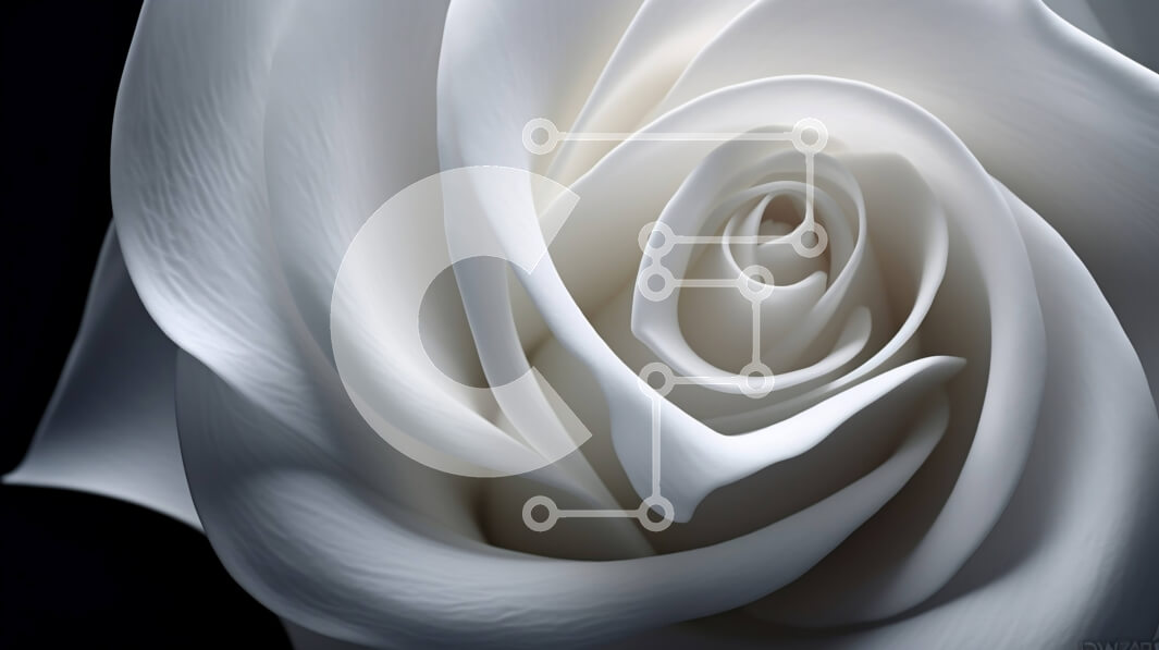 Σετ των 2 Intra Συλλεκτικό Ξύλινο Παζλ Plywood  4mm - Κοντινό πλάνο ενός κομψού λευκού τριαντάφυλλου Σε Ξύλινο Κουτί - Διαστάσεις: 10x10 cm – 25 κομμάτια