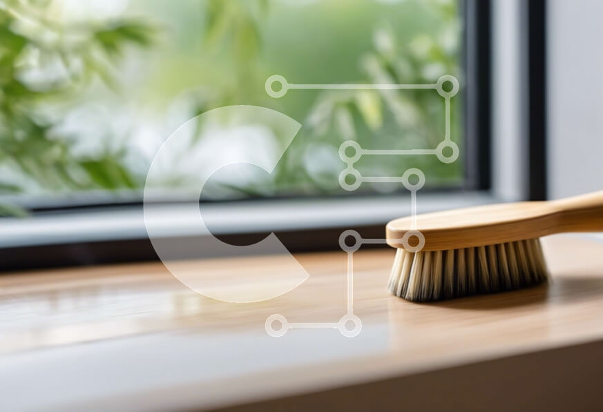 Intra Συλλεκτικό Ξύλινο Παζλ Plywood  4mm - Ξύλινη βούρτσα στο περβάζι παραθύρου Σε Ξύλινο Κουτί - Διαστάσεις: 10x10 cm – 25 κομμάτια