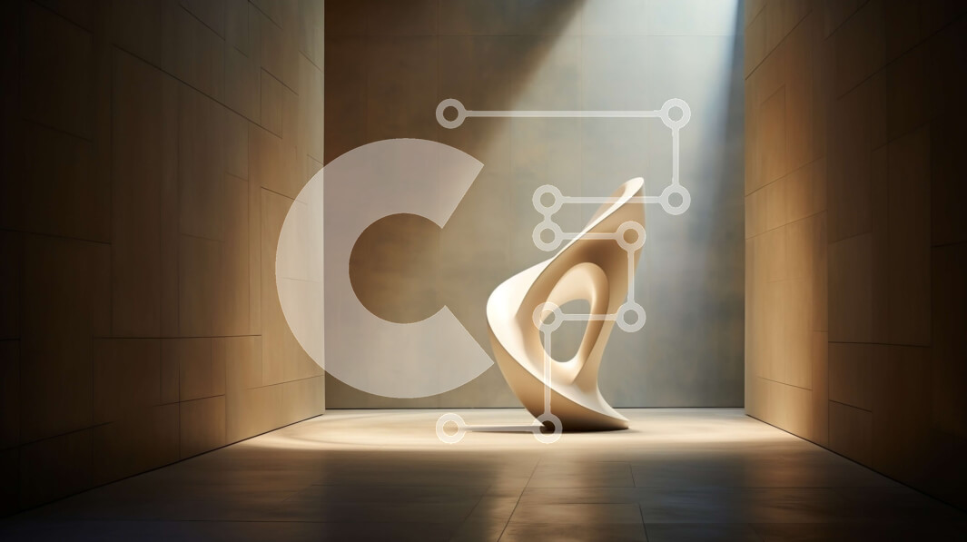 Intra Συλλεκτικό Ξύλινο Παζλ Plywood  4mm - Λευκό αφηρημένο γλυπτό σε έναν άδειο διάδρομο Σε Ξύλινο Κουτί - Διαστάσεις Puzzle: 10x10 cm – 25 κομμάτια