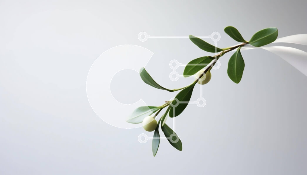 Intra Συλλεκτικό Ξύλινο Παζλ Plywood  4mm - Πράσινο κλαδί ελιάς που κρέμεται από τοίχο ή οροφή Σε Ξύλινο Κουτί - Διαστάσεις: 10x10 cm – 25 κομμάτια