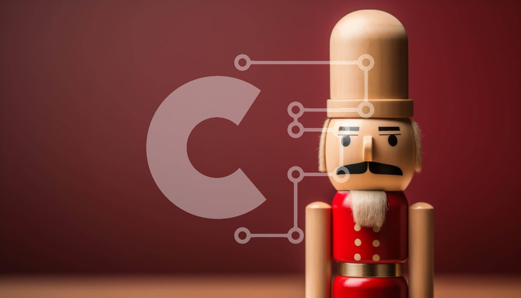 Intra Συλλεκτικό Ξύλινο Παζλ Plywood  4mm - Ξύλινο ειδώλιο Καρυοθραύστη σε πορτοκαλί φόντο Σε Ξύλινο Κουτί - Διαστάσεις: 10x10 cm – 25 κομμάτια