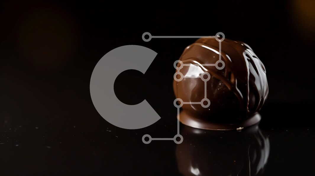 Intra Συλλεκτικό Ξύλινο Παζλ Plywood  4mm - Σοκολατένιο αυγό σε μαύρο φόντο Σε Ξύλινο Κουτί - Διαστάσεις: 10x10 cm – 25 κομμάτια