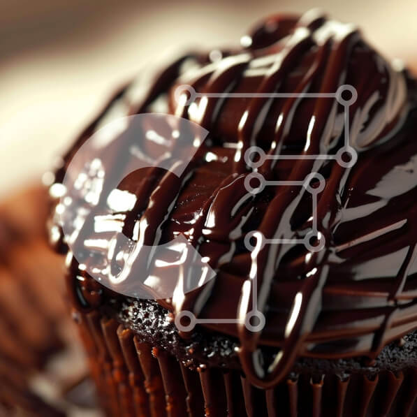 Σετ των 2 Intra Συλλεκτικό Ξύλινο Παζλ Plywood  4mm - Cupcake σοκολάτας με παγωτό και ψεκασμό Σε Ξύλινο Κουτί - Διαστάσεις: 10x10 cm – 25 κομμάτια