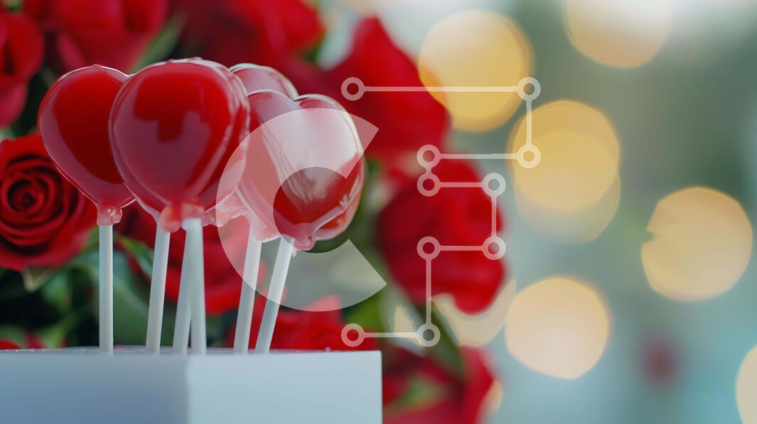 Intra Συλλεκτικό Ξύλινο Παζλ Plywood  4mm - Ρομαντικό κουτί δώρου για την ημέρα του Αγίου Βαλεντίνου με κόκκινα τριαντάφυλλα και γλειφιτζούρια σε σχήμα καρδιάς Σε Ξύλινο Κουτί - Διαστάσεις: 10x10 cm – 25 κομμάτια