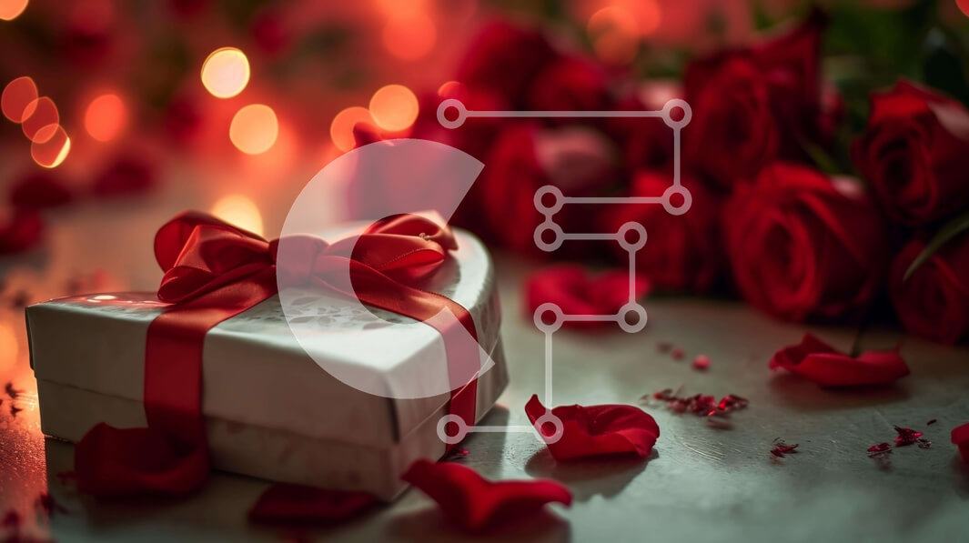 Intra Συλλεκτικό Ξύλινο Παζλ Plywood  4mm - Δώρο του Αγίου Βαλεντίνου με κουτί σε σχήμα καρδιάς και κόκκινη κορδέλα Σε Ξύλινο Κουτί - Διαστάσεις: 10x10 cm – 25 κομμάτια