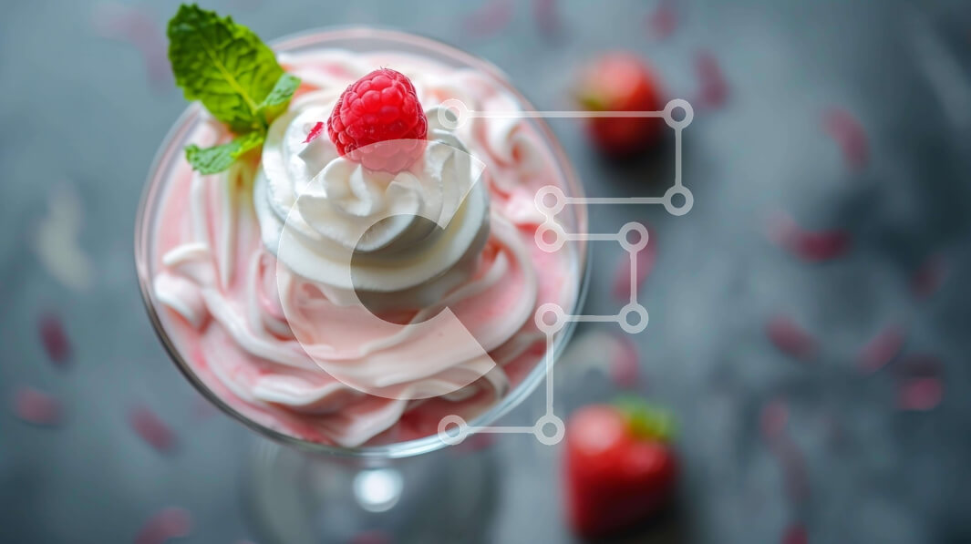 Σετ των 2 Intra Συλλεκτικό Ξύλινο Παζλ Plywood  4mm - Επιδόρπιο παγωτό με φρέσκα φρούτα και σαντιγί Σε Ξύλινο Κουτί - Διαστάσεις: 10x10 cm – 25 κομμάτια