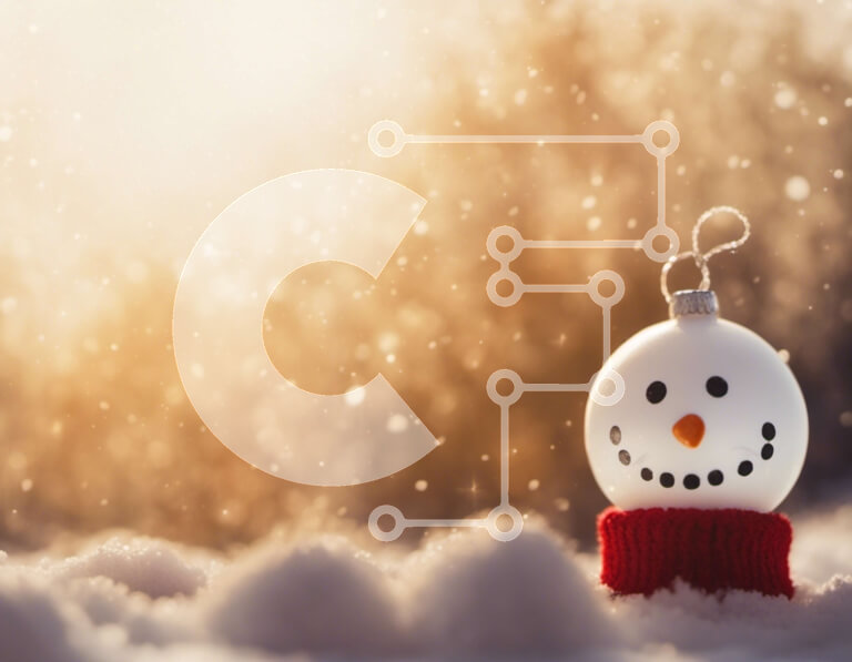 Intra Συλλεκτικό Ξύλινο Παζλ Plywood  4mm - Στολίδι χιονάνθρωπος με κόκκινο πουλόβερ και κασκόλ Σε Ξύλινο Κουτί - Διαστάσεις Puzzle: 10x10 cm – 25 κομμάτια