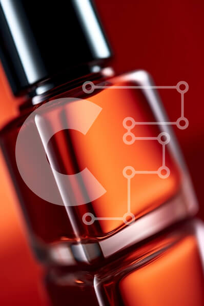 Intra Συλλεκτικό Ξύλινο Παζλ Plywood  4mm - Μπουκάλι κόκκινου βερνικιού νυχιών Ruby Slippers από China Glaze σε Κόκκινη Επιφάνεια Σε Ξύλινο Κουτί - Διαστάσεις Puzzle: 10x10 cm – 25 κομμάτια