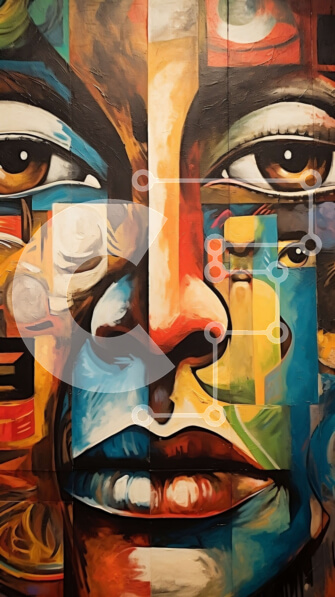 Intra Συλλεκτικό Ξύλινο Παζλ Plywood  4mm - Ζωντανή εικόνα μιας γυναίκας με ένα πλατύ χαμόγελο Σε Ξύλινο Κουτί - Διαστάσεις Puzzle: 10x10 cm – 25 κομμάτια