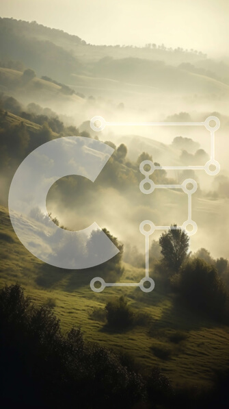 Σετ των 2 Intra Συλλεκτικό Ξύλινο Παζλ Plywood  4mm - Ονειρικό τοπίο με σιωπηλά χρώματα και συννεφιασμένο ουρανό Σε Ξύλινο Κουτί - Διαστάσεις: 10x10 cm – 25 κομμάτια