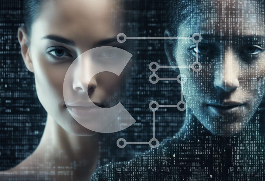 Intra Συλλεκτικό Ξύλινο Παζλ Plywood  4mm - Puzzle με Θέμα Abstract Image Illustrating Artificial Intelligence (AI) Σε Ξύλινο Κουτί - Διαστάσεις Puzzle: 10x10 cm – 25 κομμάτια