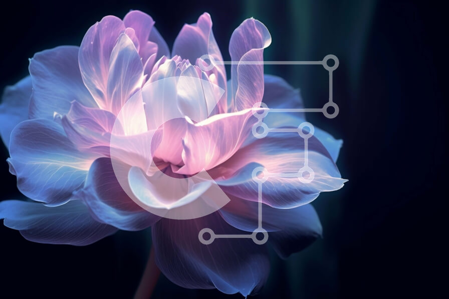 Intra Συλλεκτικό Ξύλινο Παζλ Plywood  4mm - Εικόνα ενός όμορφου ροζ λουλουδιού με κίτρινο κέντρο Σε Ξύλινο Κουτί - Διαστάσεις: 10x10 cm – 25 κομμάτια