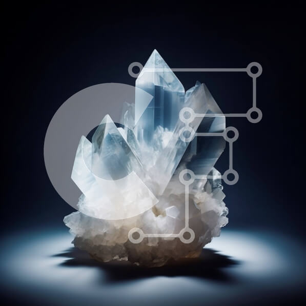 Intra Συλλεκτικό Ξύλινο Παζλ Plywood  4mm - Μεγάλο διαυγές κρύσταλλο χαλαζία με πολλαπλές όψεις Σε Ξύλινο Κουτί - Διαστάσεις: 10x10 cm – 25 κομμάτια