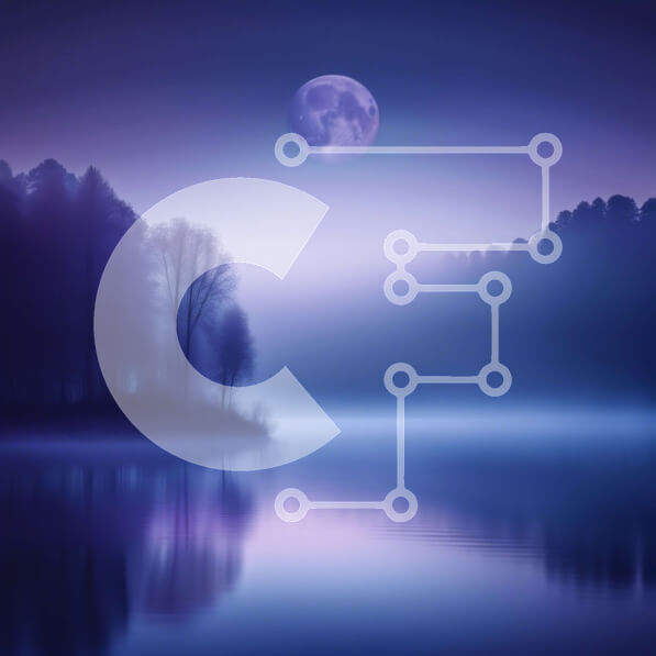 Intra Συλλεκτικό Ξύλινο Παζλ Plywood  4mm - Γαλήνιο νυχτερινό τοπίο με πανσέληνο και νερό που αντανακλάται Σε Ξύλινο Κουτί - Διαστάσεις: 10x10 cm – 25 κομμάτια