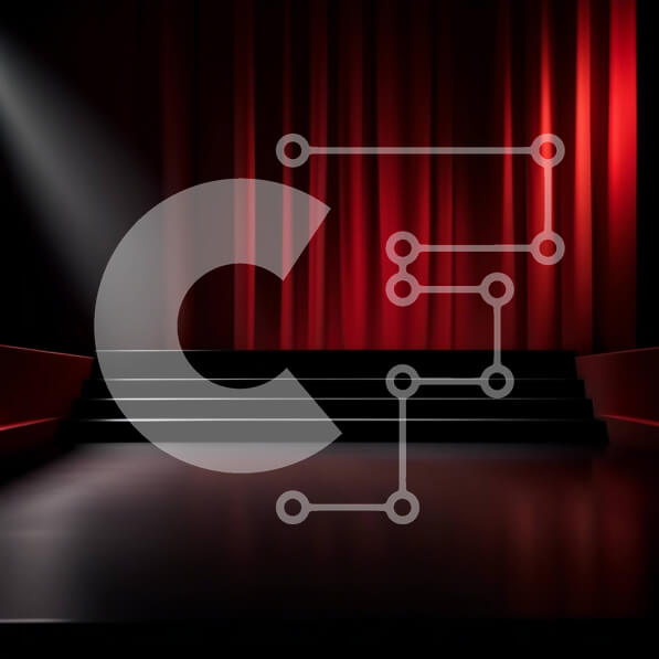 Intra Συλλεκτικό Ξύλινο Παζλ Plywood  4mm - Κενή σκηνή με την κόκκινη κουρτίνα - Τέχνες και ψυχαγωγία Στοκ Φωτογραφία Σε Ξύλινο Κουτί - Διαστάσεις Puzzle: 10x10 cm – 25 κομμάτια