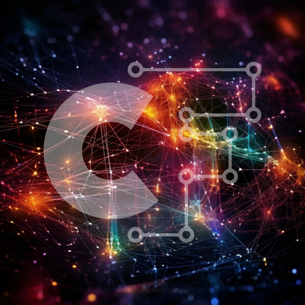 Intra Συλλεκτικό Ξύλινο Παζλ Plywood  4mm - Ζωντανό και δυναμικό αφηρημένο δίκτυο γραμμών και σχημάτων Σε Ξύλινο Κουτί - Διαστάσεις Puzzle: 10x10 cm – 25 κομμάτια