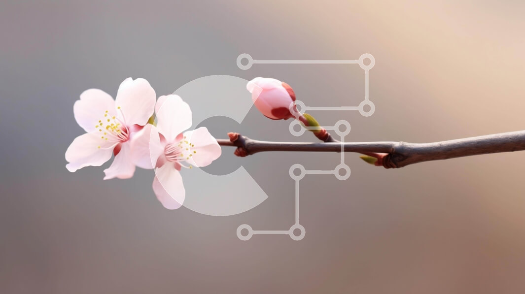 Intra Συλλεκτικό Ξύλινο Παζλ Plywood  4mm - Μονόκλαδο με ροζ λουλούδια Σε Ξύλινο Κουτί - Διαστάσεις: 10x10 cm – 25 κομμάτια