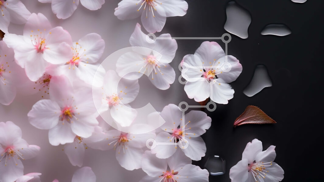 Intra Συλλεκτικό Ξύλινο Παζλ Plywood  4mm - Λευκή κερασιά σε μαύρο φόντο Σε Ξύλινο Κουτί - Διαστάσεις: 10x10 cm – 25 κομμάτια