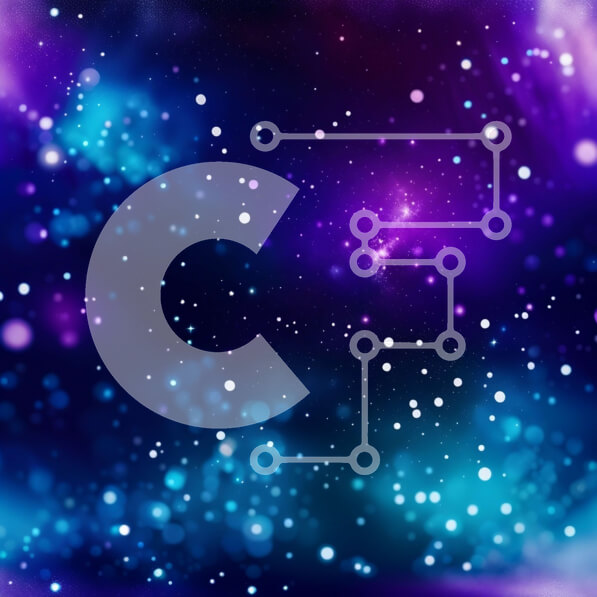 Intra Συλλεκτικό Ξύλινο Παζλ Plywood  4mm - Εκπληκτικό φόντο γαλαξία με αστέρια και νεφελώματα σε μωβ και μπλε Σε Ξύλινο Κουτί - Διαστάσεις Puzzle: 10x10 cm – 25 κομμάτια