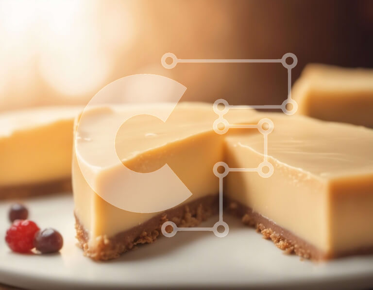 Σετ των 2 Intra Συλλεκτικό Ξύλινο Παζλ Plywood  4mm - Cheesecake με Cranberries Σε Ξύλινο Κουτί - Διαστάσεις: 10x10 cm – 25 κομμάτια