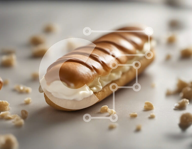 Σετ των 2 Intra Συλλεκτικό Ξύλινο Παζλ Plywood  4mm - Σάντουιτς Hot Dog με τυρί κρέμα και ξηρούς καρπούς Σε Ξύλινο Κουτί - Διαστάσεις: 10x10 cm – 25 κομμάτια