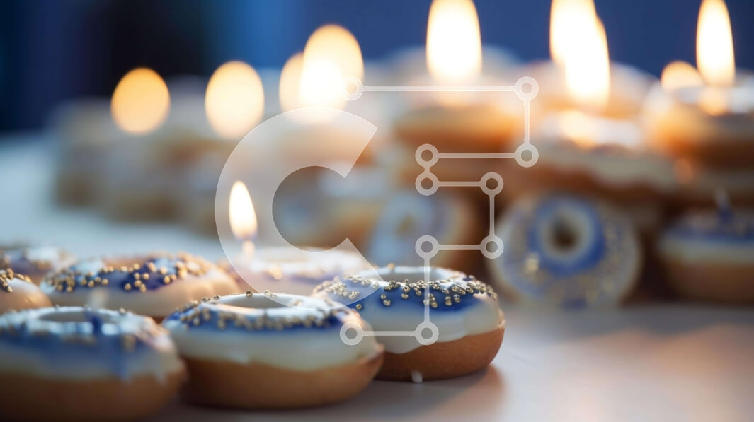 Σετ των 2 Intra Συλλεκτικό Ξύλινο Παζλ Plywood  4mm - Ομάδα πολύχρωμων ντόνατς με κεριά Σε Ξύλινο Κουτί - Διαστάσεις: 10x10 cm – 25 κομμάτια