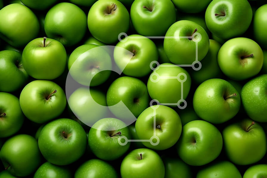 Σετ των 2 Intra Συλλεκτικό Ξύλινο Παζλ Plywood  4mm - Φρέσκα πράσινα μήλα - υψηλής ποιότητας Στοκ Φωτογραφία Σε Ξύλινο Κουτί - Διαστάσεις: 10x10 cm – 25 κομμάτια