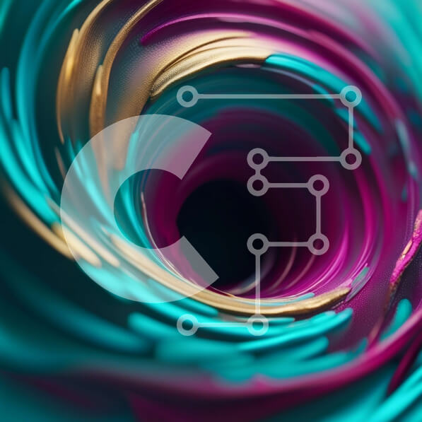 Intra Συλλεκτικό Ξύλινο Παζλ Plywood  4mm - Ζωντανό και εντυπωσιακό σπιράλ σε διάφορες αποχρώσεις του μπλε, του μωβ και του χρυσού Σε Ξύλινο Κουτί - Διαστάσεις Puzzle: 10x10 cm – 25 κομμάτια