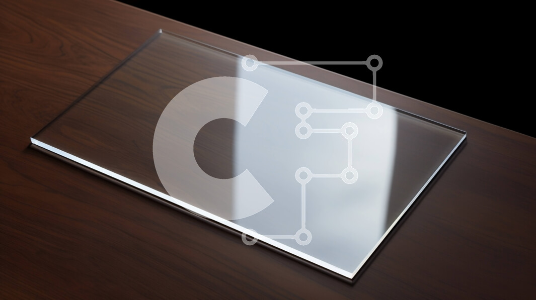 Intra Συλλεκτικό Ξύλινο Παζλ Plywood  4mm - Διαφανές γυάλινο πιάτο σε ημιτελές ξύλινο τραπέζι Σε Ξύλινο Κουτί - Διαστάσεις: 10x10 cm – 25 κομμάτια