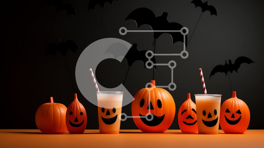 Intra Συλλεκτικό Ξύλινο Παζλ Plywood  4mm - Απόκριες κολοκύθες με χαμογελαστά πρόσωπα και νυχτερίδες Σε Ξύλινο Κουτί - Διαστάσεις Puzzle: 10x10 cm – 25 κομμάτια