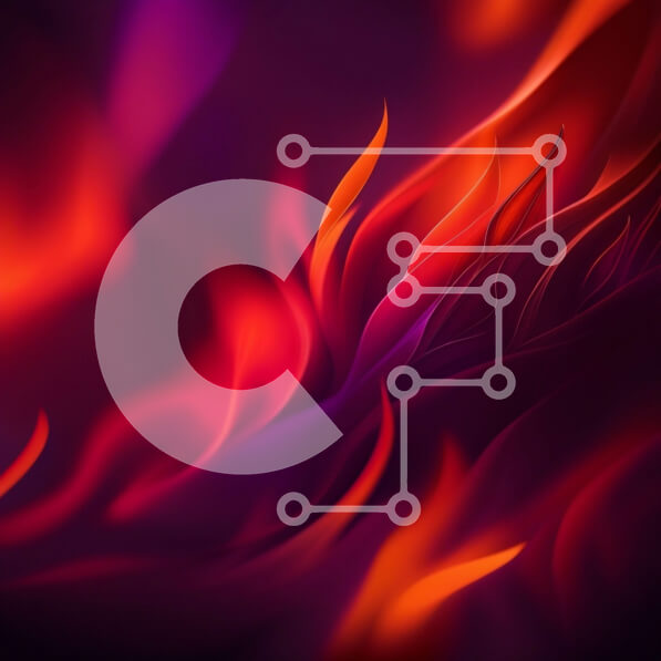 Intra Συλλεκτικό Ξύλινο Παζλ Plywood  4mm - Πύρινη εικόνα μιας καμένης φλόγας Σε Ξύλινο Κουτί - Διαστάσεις: 10x10 cm – 25 κομμάτια