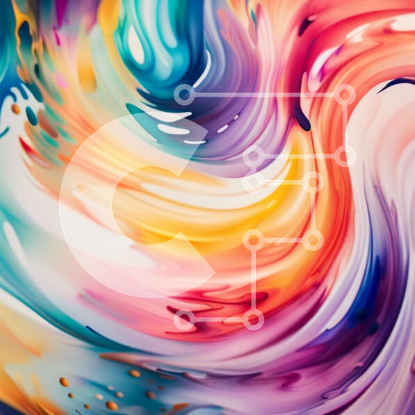 Intra Συλλεκτικό Ξύλινο Παζλ Plywood  4mm - Ζωντανή και ενεργητική αφηρημένη ζωγραφική με δυναμικές πινελιές Σε Ξύλινο Κουτί - Διαστάσεις Puzzle: 10x10 cm – 25 κομμάτια