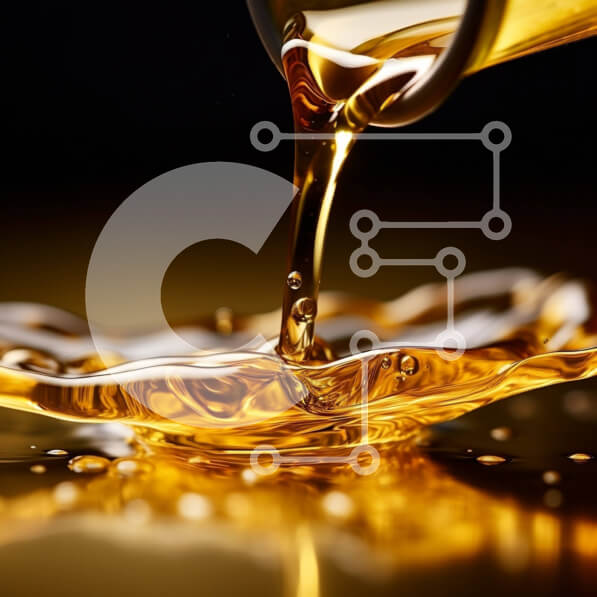 Σετ των 2 Intra Συλλεκτικό Ξύλινο Παζλ Plywood  4mm - Όμορφη εικόνα του λαδιού που χύνεται σε ένα μικρό μπολ Σε Ξύλινο Κουτί - Διαστάσεις: 10x10 cm – 25 κομμάτια