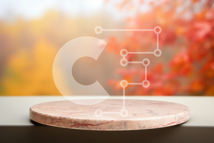 Intra Συλλεκτικό Ξύλινο Παζλ Plywood  4mm - Μαρμάρινο επιτραπέζιο με φθινοπωρινά δέντρα στο βάθος Σε Ξύλινο Κουτί - Διαστάσεις: 10x10 cm – 25 κομμάτια