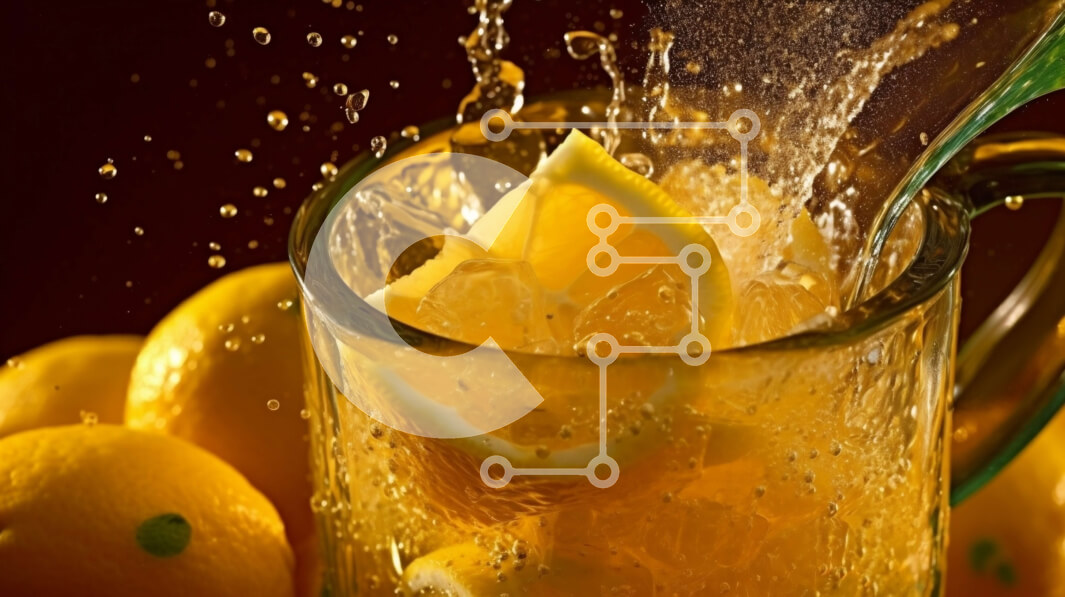 Σετ των 2 Intra Συλλεκτικό Ξύλινο Παζλ Plywood  4mm - Δροσιστείτε με ένα ποτήρι λεμονάδα με φέτες λεμονιού Σε Ξύλινο Κουτί - Διαστάσεις: 10x10 cm – 25 κομμάτια