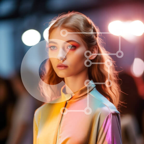 Σετ των 2 Intra Συλλεκτικό Ξύλινο Παζλ Plywood  4mm - Κομψό μοντέλο στην πασαρέλα με ζωντανή στολή και μακιγιάζ Σε Ξύλινο Κουτί - Διαστάσεις: 10x10 cm – 25 κομμάτια