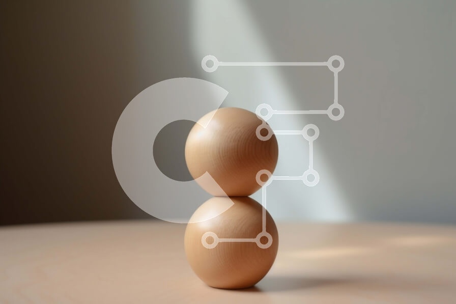 Σετ των 2 Intra Συλλεκτικό Ξύλινο Παζλ Plywood  4mm - Δημιουργικά ξύλινα αυγά στοιβαγμένα σε ένα ρουστίκ τραπέζι Σε Ξύλινο Κουτί - Διαστάσεις: 10x10 cm – 25 κομμάτια